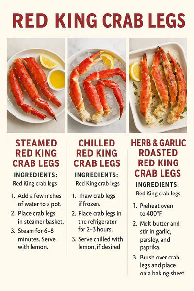 Red King Crab Legs Recipes: Steamed, Grilled & Baked at Home