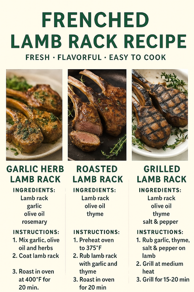 Frenched Lamb Rack Recipes: Grilled, Roasted & Herb-Crusted Ideas
