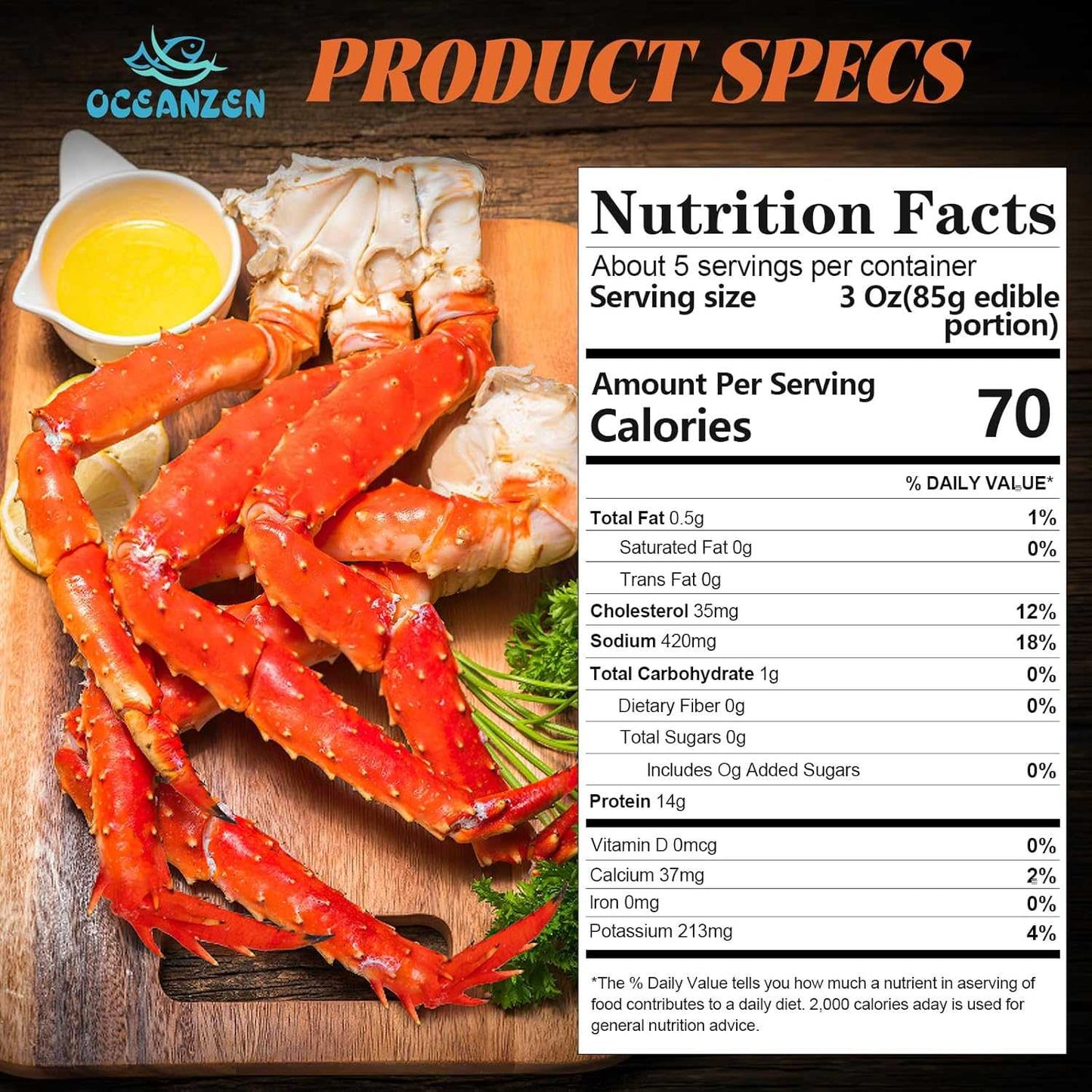 Largest Size Colossal Alaskan Red King Crab Legs