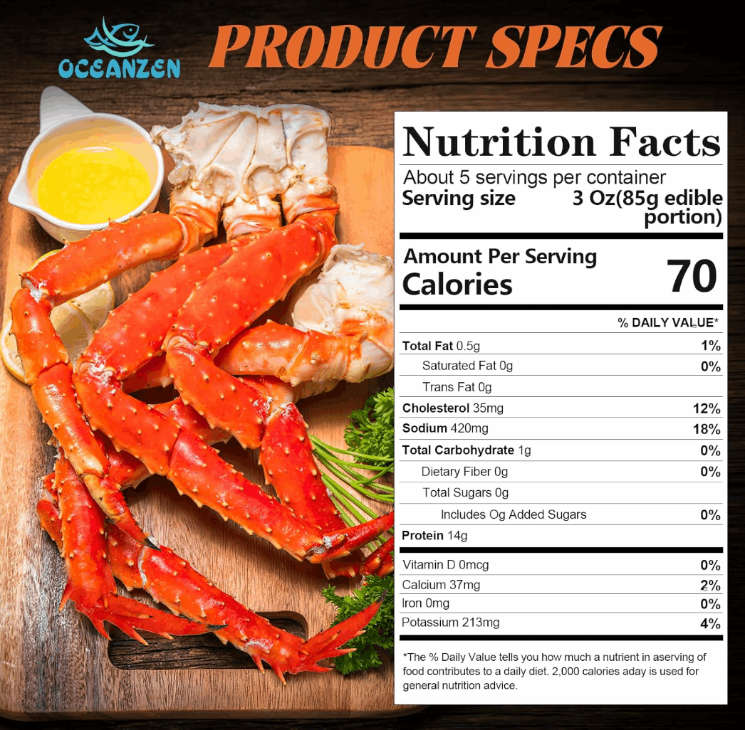 Colossal Alaskan Red King Crab Legs