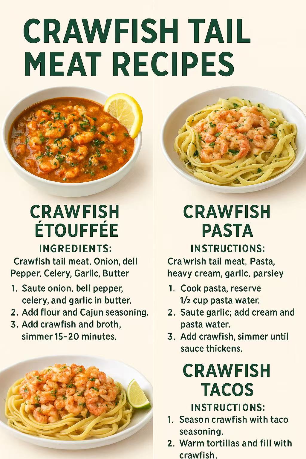 Large Size Crawfish Tail Meat