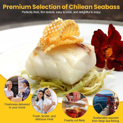 Wild-Caught Chilean Sea Bass Fillets
