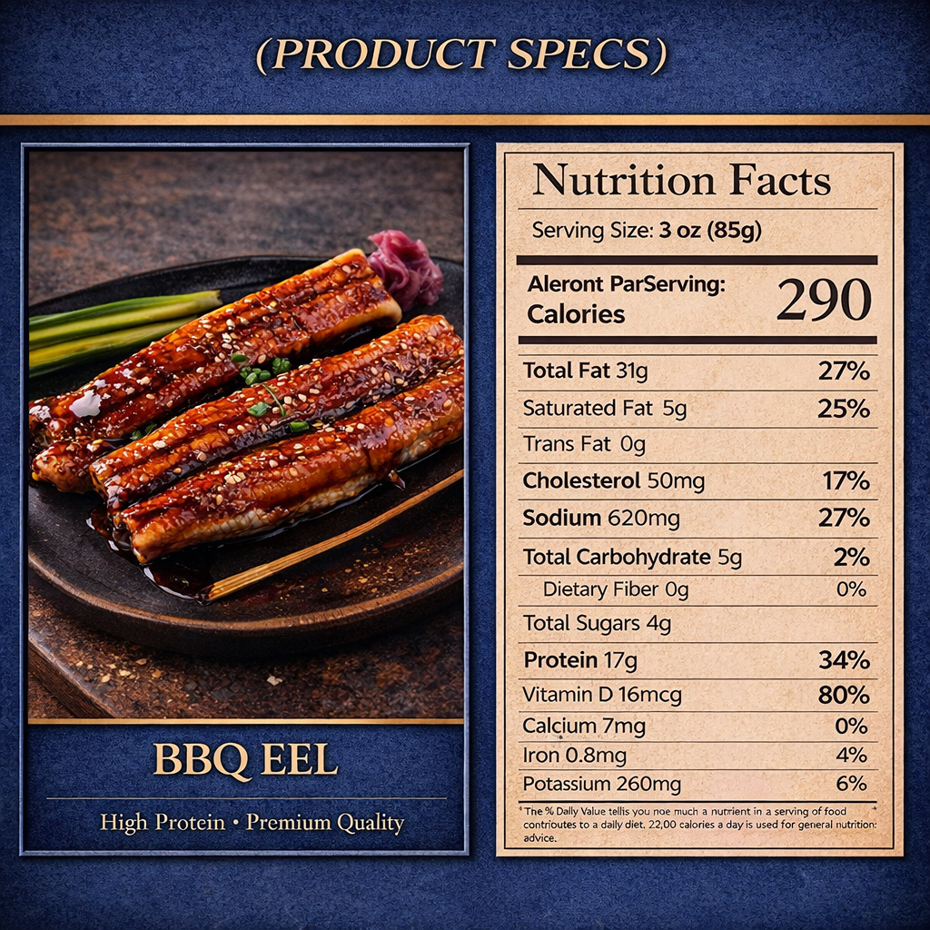 Sushi Eel (Unagi Kabayaki) (2-14 Packs, 10 oz Each)