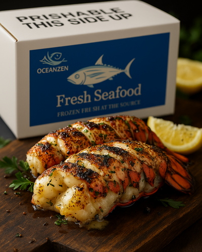 Maine Lobster Tails – 6 oz Each, Premium Frozen Cold-Water Lobster