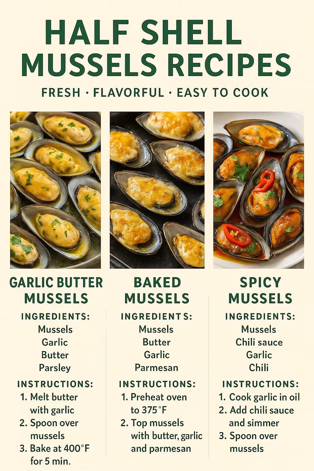 Half Shell Musse 10-Minute Half Shell Mussels Recipes You’ll Love