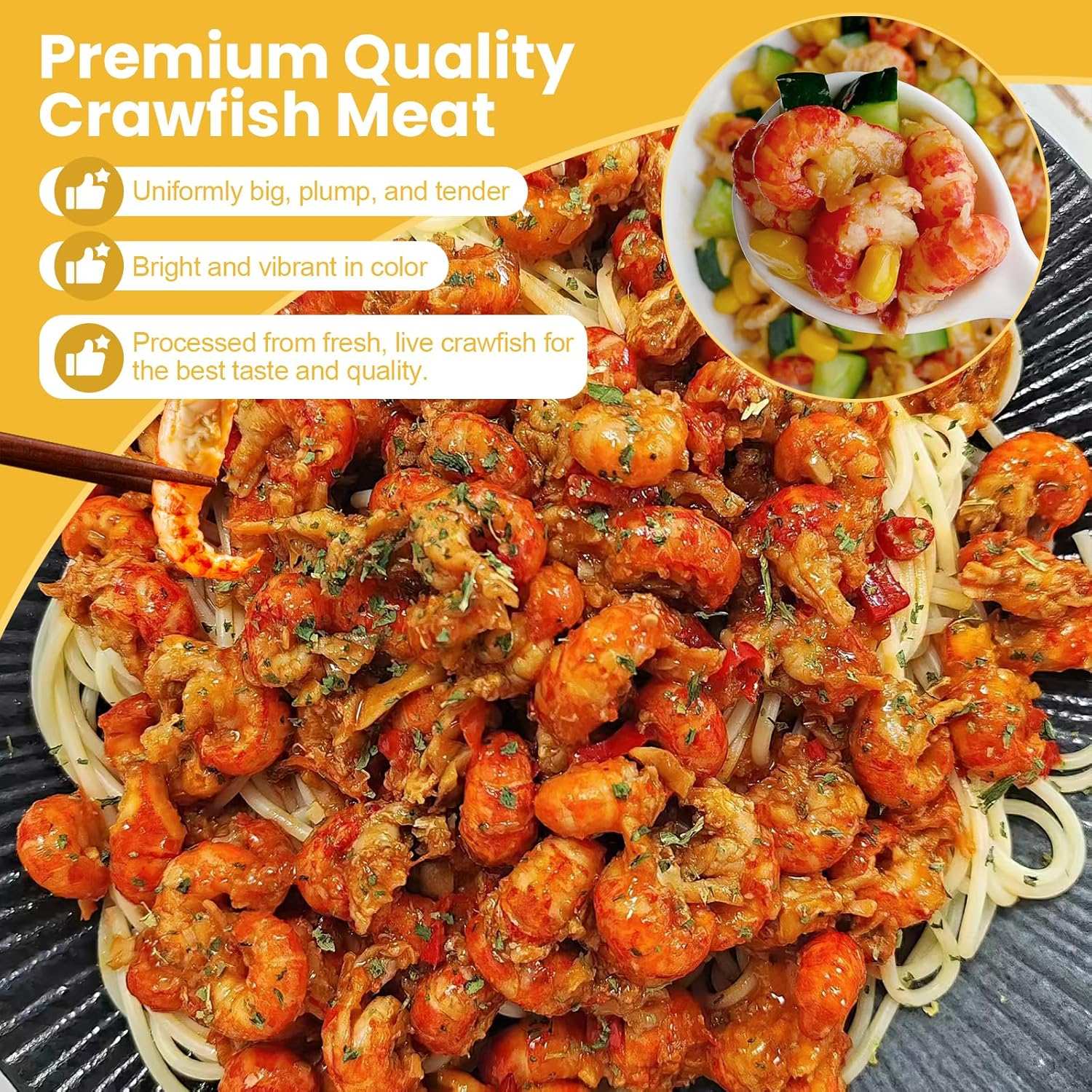 Large Size Crawfish Tail Meat