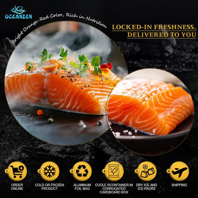Frozen Salmon Filets Whole Skinless Slab