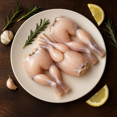 Premium Frozen Frog Legs (5–20 lb Packs, Skinless & Cleaned)