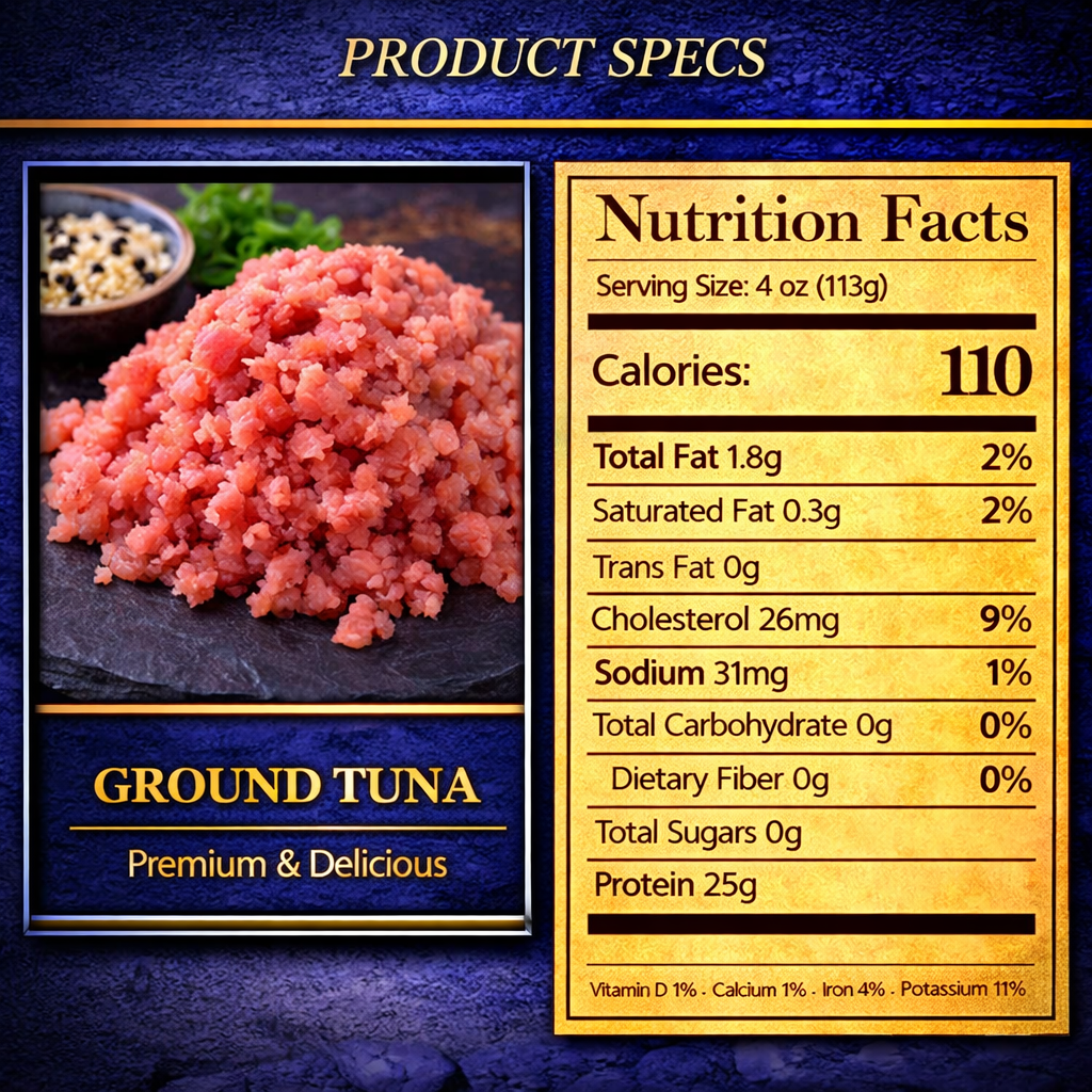 Ground Tuna (1 lb Each Pack)