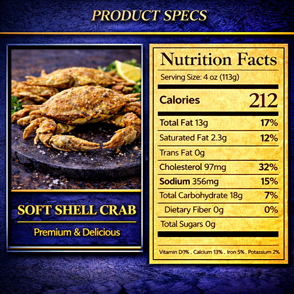 Premium Wild-Caught Soft Shell Crabs